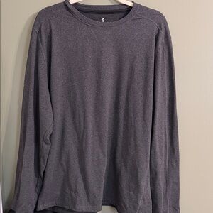 Free Country Men's Charcoal Micro-Tech Long Sleeve